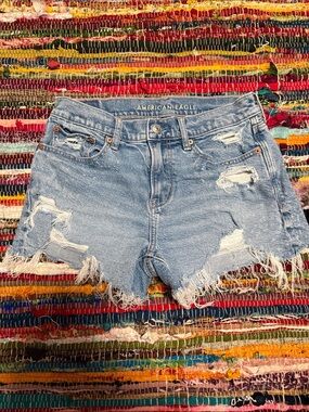 American Eagle Outfitters Distressed Denim Cutoff Shorts